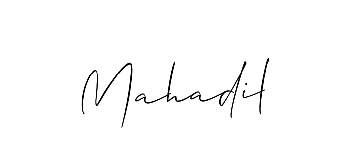 This is the best signature style for the Mahadil name. Also you like these signature font (Allison_Script). Mix name signature. Mahadil signature style 2 images and pictures png