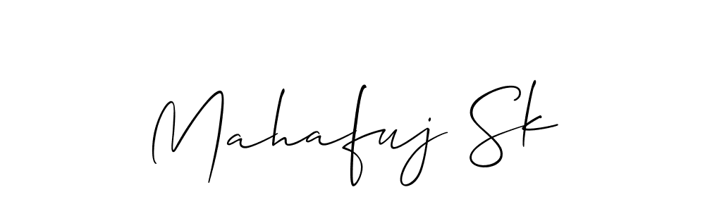 Allison_Script is a professional signature style that is perfect for those who want to add a touch of class to their signature. It is also a great choice for those who want to make their signature more unique. Get Mahafuj Sk name to fancy signature for free. Mahafuj Sk signature style 2 images and pictures png