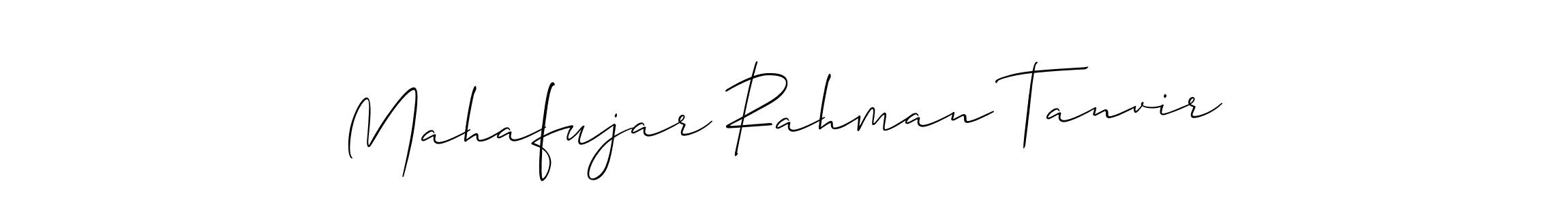 if you are searching for the best signature style for your name Mahafujar Rahman Tanvir. so please give up your signature search. here we have designed multiple signature styles  using Allison_Script. Mahafujar Rahman Tanvir signature style 2 images and pictures png