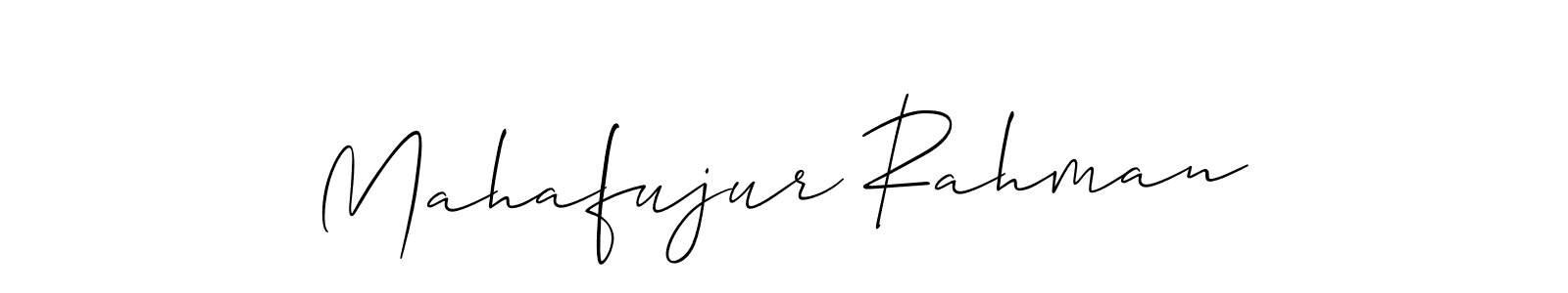 Use a signature maker to create a handwritten signature online. With this signature software, you can design (Allison_Script) your own signature for name Mahafujur Rahman. Mahafujur Rahman signature style 2 images and pictures png