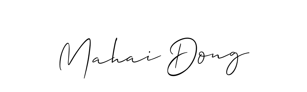How to make Mahai Dong signature? Allison_Script is a professional autograph style. Create handwritten signature for Mahai Dong name. Mahai Dong signature style 2 images and pictures png