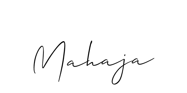 Make a beautiful signature design for name Mahaja. With this signature (Allison_Script) style, you can create a handwritten signature for free. Mahaja signature style 2 images and pictures png