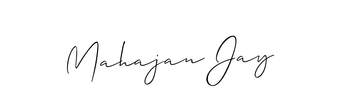 Best and Professional Signature Style for Mahajan Jay. Allison_Script Best Signature Style Collection. Mahajan Jay signature style 2 images and pictures png