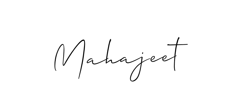 How to make Mahajeet name signature. Use Allison_Script style for creating short signs online. This is the latest handwritten sign. Mahajeet signature style 2 images and pictures png