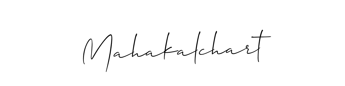 How to make Mahakalchart signature? Allison_Script is a professional autograph style. Create handwritten signature for Mahakalchart name. Mahakalchart signature style 2 images and pictures png