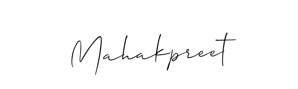 It looks lik you need a new signature style for name Mahakpreet. Design unique handwritten (Allison_Script) signature with our free signature maker in just a few clicks. Mahakpreet signature style 2 images and pictures png