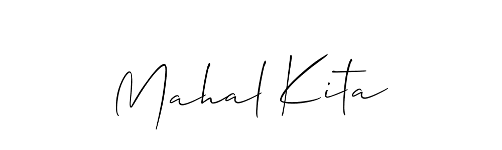 Make a beautiful signature design for name Mahal Kita. With this signature (Allison_Script) style, you can create a handwritten signature for free. Mahal Kita signature style 2 images and pictures png