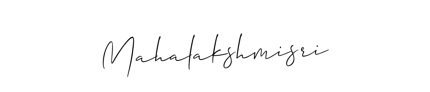 How to make Mahalakshmisri name signature. Use Allison_Script style for creating short signs online. This is the latest handwritten sign. Mahalakshmisri signature style 2 images and pictures png