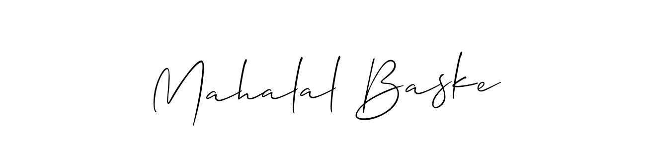 It looks lik you need a new signature style for name Mahalal Baske. Design unique handwritten (Allison_Script) signature with our free signature maker in just a few clicks. Mahalal Baske signature style 2 images and pictures png