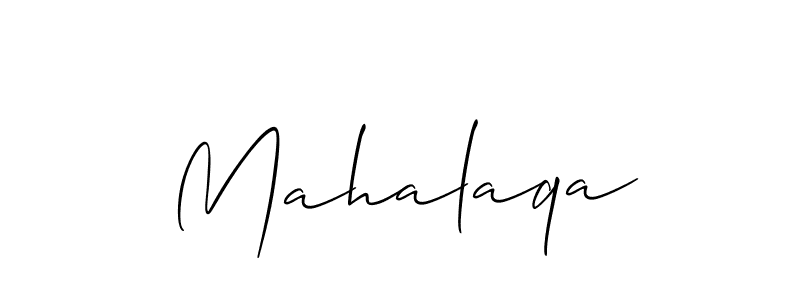 Make a short Mahalaqa signature style. Manage your documents anywhere anytime using Allison_Script. Create and add eSignatures, submit forms, share and send files easily. Mahalaqa signature style 2 images and pictures png