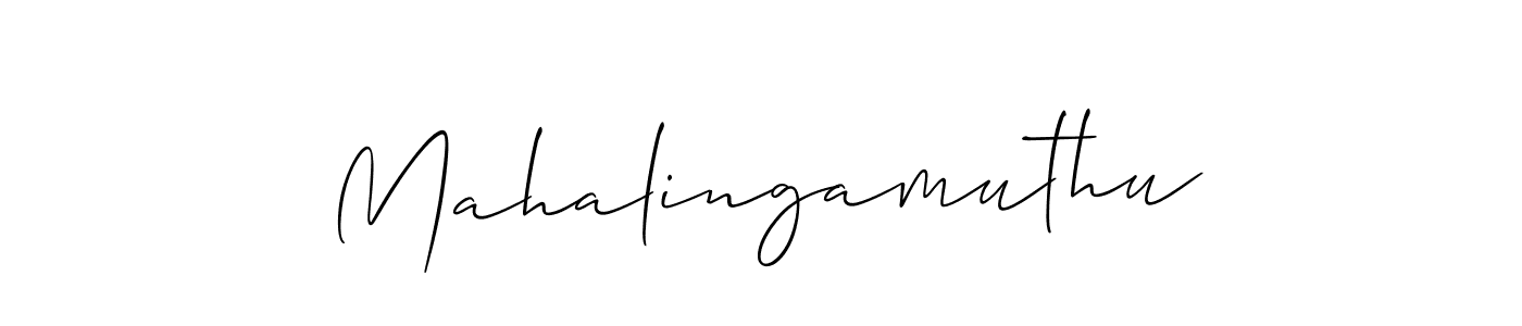 Mahalingamuthu stylish signature style. Best Handwritten Sign (Allison_Script) for my name. Handwritten Signature Collection Ideas for my name Mahalingamuthu. Mahalingamuthu signature style 2 images and pictures png