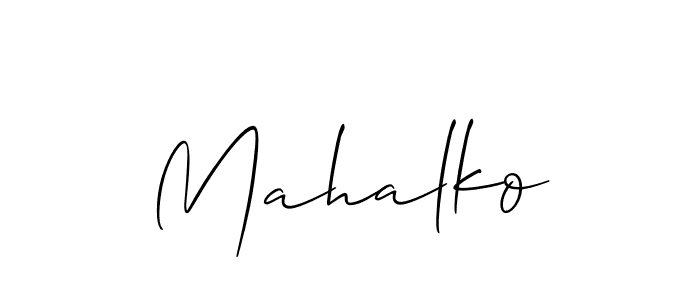 Check out images of Autograph of Mahalko name. Actor Mahalko Signature Style. Allison_Script is a professional sign style online. Mahalko signature style 2 images and pictures png