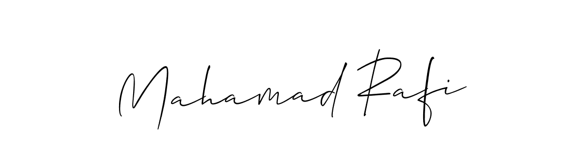 How to make Mahamad Rafi signature? Allison_Script is a professional autograph style. Create handwritten signature for Mahamad Rafi name. Mahamad Rafi signature style 2 images and pictures png