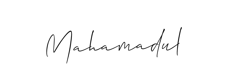 Also You can easily find your signature by using the search form. We will create Mahamadul name handwritten signature images for you free of cost using Allison_Script sign style. Mahamadul signature style 2 images and pictures png