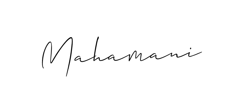 How to make Mahamani name signature. Use Allison_Script style for creating short signs online. This is the latest handwritten sign. Mahamani signature style 2 images and pictures png