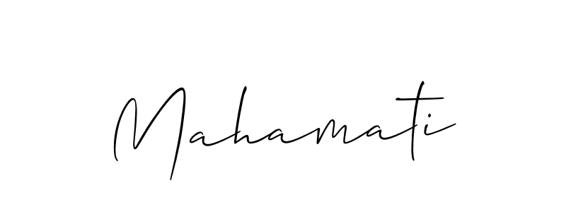 Also You can easily find your signature by using the search form. We will create Mahamati name handwritten signature images for you free of cost using Allison_Script sign style. Mahamati signature style 2 images and pictures png