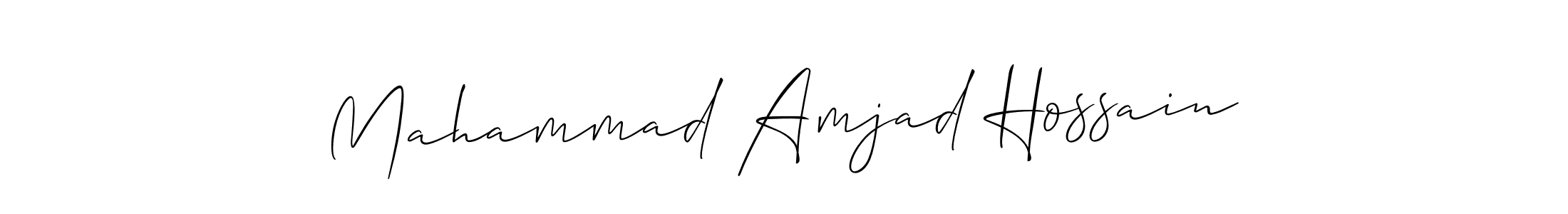 You should practise on your own different ways (Allison_Script) to write your name (Mahammad Amjad Hossain) in signature. don't let someone else do it for you. Mahammad Amjad Hossain signature style 2 images and pictures png