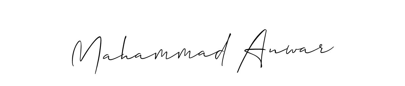 It looks lik you need a new signature style for name Mahammad Anwar. Design unique handwritten (Allison_Script) signature with our free signature maker in just a few clicks. Mahammad Anwar signature style 2 images and pictures png