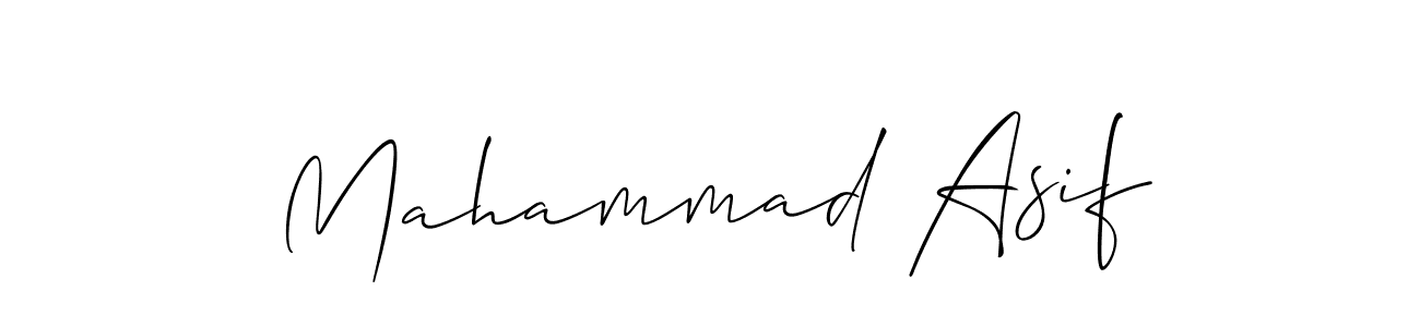 Mahammad Asif stylish signature style. Best Handwritten Sign (Allison_Script) for my name. Handwritten Signature Collection Ideas for my name Mahammad Asif. Mahammad Asif signature style 2 images and pictures png