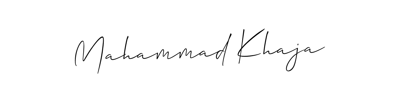 if you are searching for the best signature style for your name Mahammad Khaja. so please give up your signature search. here we have designed multiple signature styles  using Allison_Script. Mahammad Khaja signature style 2 images and pictures png