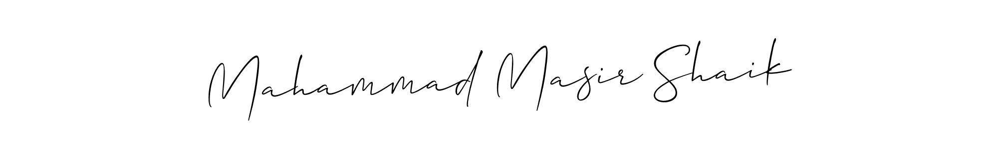 It looks lik you need a new signature style for name Mahammad Masir Shaik. Design unique handwritten (Allison_Script) signature with our free signature maker in just a few clicks. Mahammad Masir Shaik signature style 2 images and pictures png