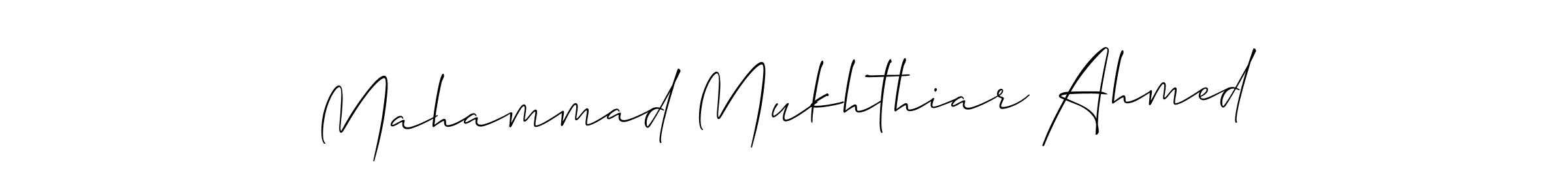 Mahammad Mukhthiar Ahmed stylish signature style. Best Handwritten Sign (Allison_Script) for my name. Handwritten Signature Collection Ideas for my name Mahammad Mukhthiar Ahmed. Mahammad Mukhthiar Ahmed signature style 2 images and pictures png
