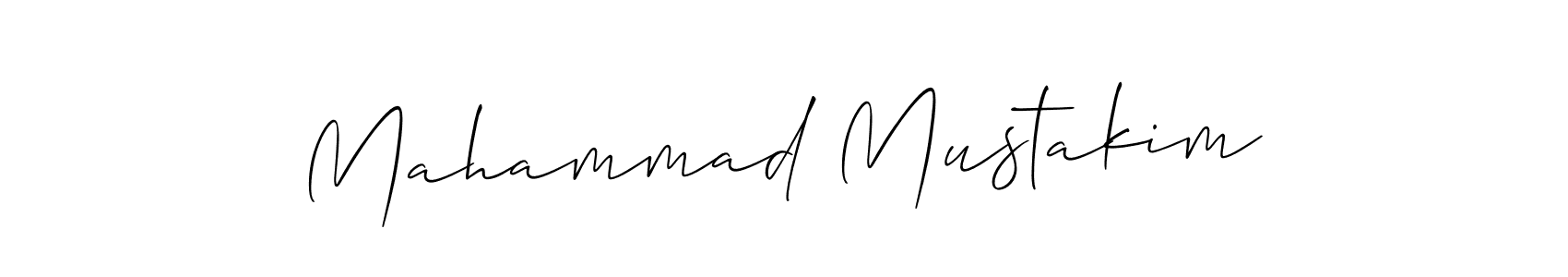 Similarly Allison_Script is the best handwritten signature design. Signature creator online .You can use it as an online autograph creator for name Mahammad Mustakim. Mahammad Mustakim signature style 2 images and pictures png