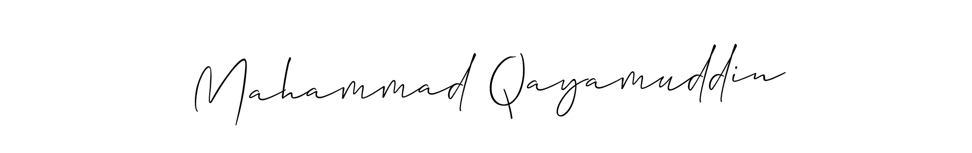 Also we have Mahammad Qayamuddin name is the best signature style. Create professional handwritten signature collection using Allison_Script autograph style. Mahammad Qayamuddin signature style 2 images and pictures png
