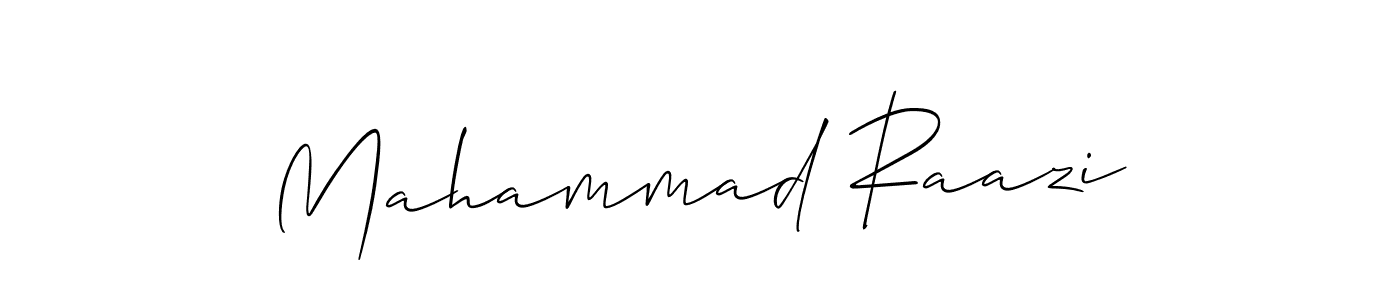 Design your own signature with our free online signature maker. With this signature software, you can create a handwritten (Allison_Script) signature for name Mahammad Raazi. Mahammad Raazi signature style 2 images and pictures png