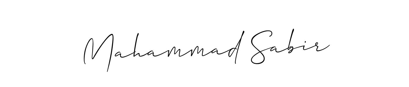 Mahammad Sabir stylish signature style. Best Handwritten Sign (Allison_Script) for my name. Handwritten Signature Collection Ideas for my name Mahammad Sabir. Mahammad Sabir signature style 2 images and pictures png