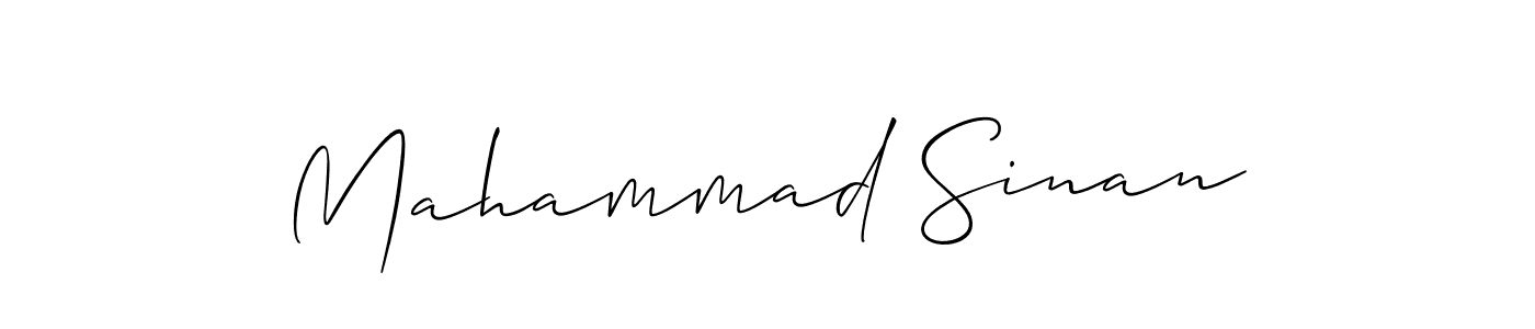 How to Draw Mahammad Sinan signature style? Allison_Script is a latest design signature styles for name Mahammad Sinan. Mahammad Sinan signature style 2 images and pictures png