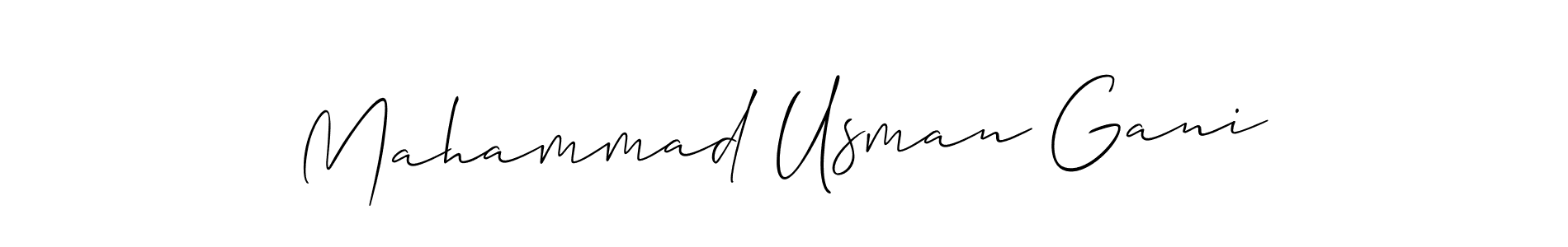 It looks lik you need a new signature style for name Mahammad Usman Gani. Design unique handwritten (Allison_Script) signature with our free signature maker in just a few clicks. Mahammad Usman Gani signature style 2 images and pictures png