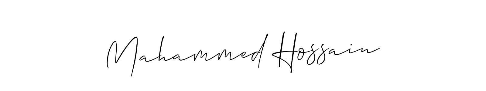 It looks lik you need a new signature style for name Mahammed Hossain. Design unique handwritten (Allison_Script) signature with our free signature maker in just a few clicks. Mahammed Hossain signature style 2 images and pictures png