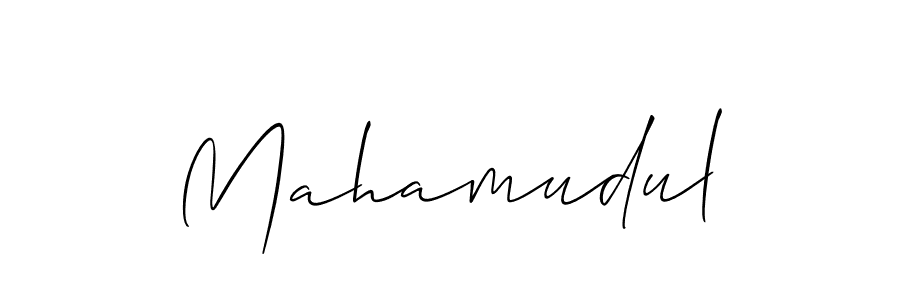 Mahamudul stylish signature style. Best Handwritten Sign (Allison_Script) for my name. Handwritten Signature Collection Ideas for my name Mahamudul. Mahamudul signature style 2 images and pictures png