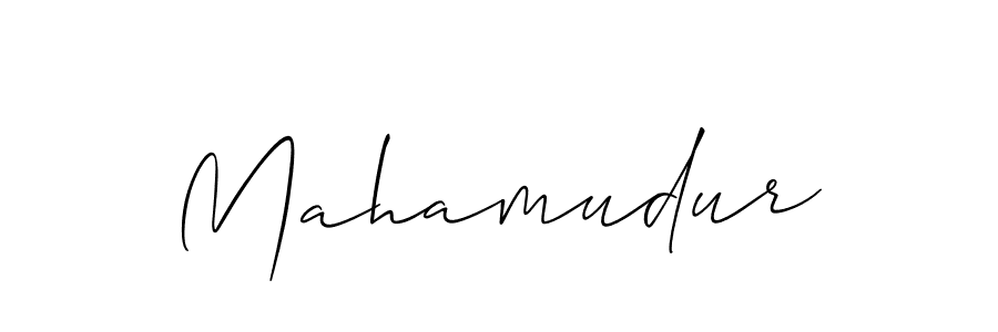 Also You can easily find your signature by using the search form. We will create Mahamudur name handwritten signature images for you free of cost using Allison_Script sign style. Mahamudur signature style 2 images and pictures png