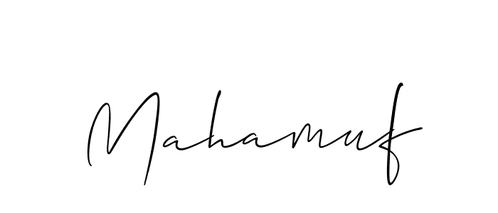 Make a beautiful signature design for name Mahamuf. Use this online signature maker to create a handwritten signature for free. Mahamuf signature style 2 images and pictures png