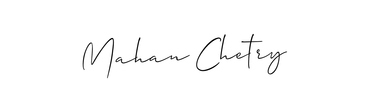 Create a beautiful signature design for name Mahan Chetry. With this signature (Allison_Script) fonts, you can make a handwritten signature for free. Mahan Chetry signature style 2 images and pictures png