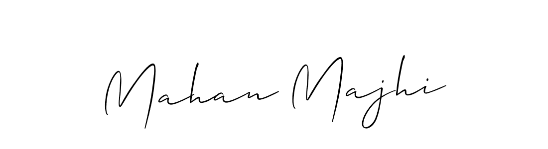 Design your own signature with our free online signature maker. With this signature software, you can create a handwritten (Allison_Script) signature for name Mahan Majhi. Mahan Majhi signature style 2 images and pictures png