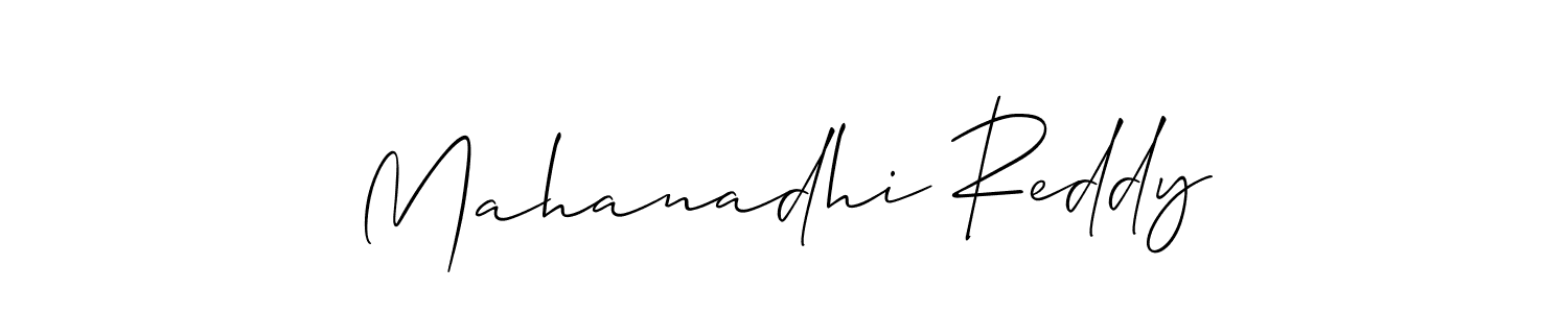 How to Draw Mahanadhi Reddy signature style? Allison_Script is a latest design signature styles for name Mahanadhi Reddy. Mahanadhi Reddy signature style 2 images and pictures png