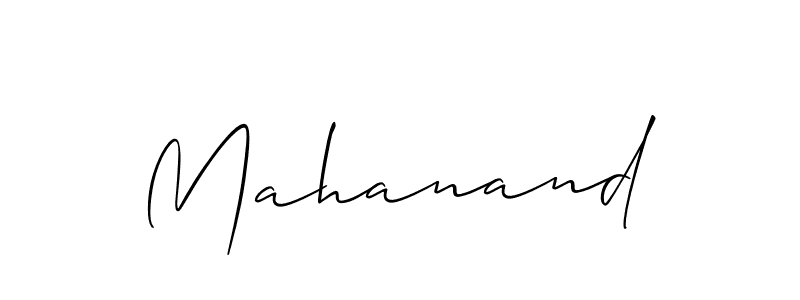 if you are searching for the best signature style for your name Mahanand. so please give up your signature search. here we have designed multiple signature styles  using Allison_Script. Mahanand signature style 2 images and pictures png