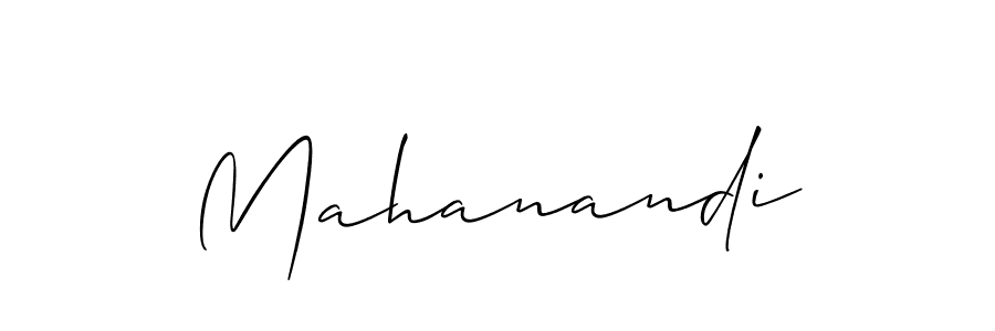 How to make Mahanandi name signature. Use Allison_Script style for creating short signs online. This is the latest handwritten sign. Mahanandi signature style 2 images and pictures png