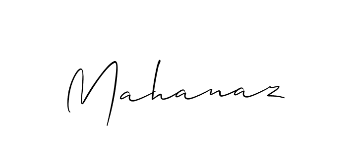 Also we have Mahanaz name is the best signature style. Create professional handwritten signature collection using Allison_Script autograph style. Mahanaz signature style 2 images and pictures png