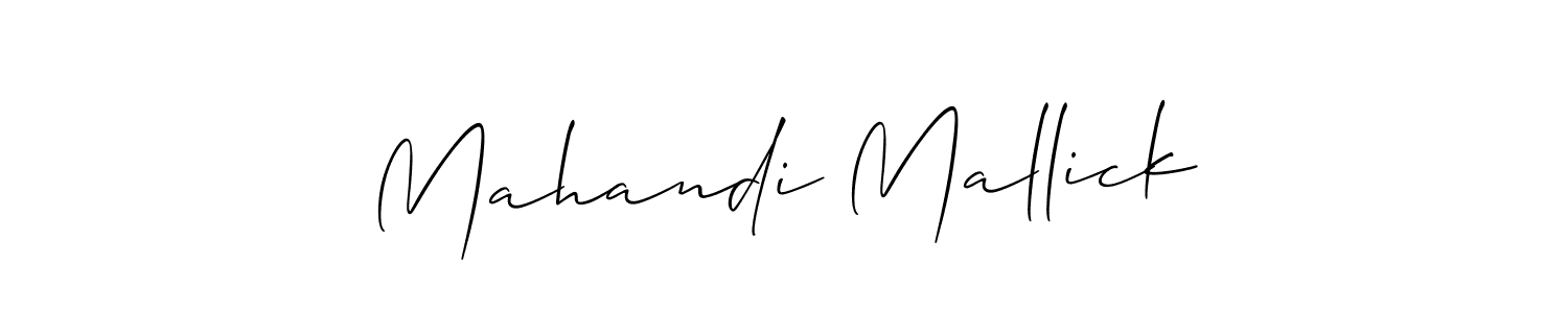 Mahandi Mallick stylish signature style. Best Handwritten Sign (Allison_Script) for my name. Handwritten Signature Collection Ideas for my name Mahandi Mallick. Mahandi Mallick signature style 2 images and pictures png