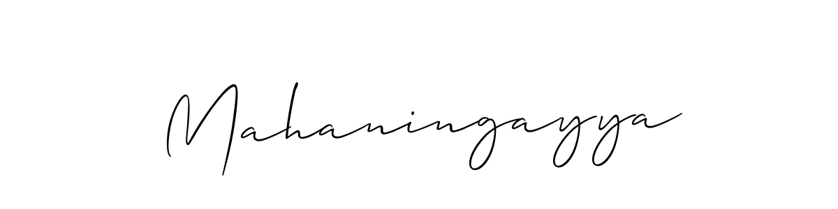 if you are searching for the best signature style for your name Mahaningayya. so please give up your signature search. here we have designed multiple signature styles  using Allison_Script. Mahaningayya signature style 2 images and pictures png