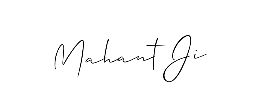 How to make Mahant Ji signature? Allison_Script is a professional autograph style. Create handwritten signature for Mahant Ji name. Mahant Ji signature style 2 images and pictures png