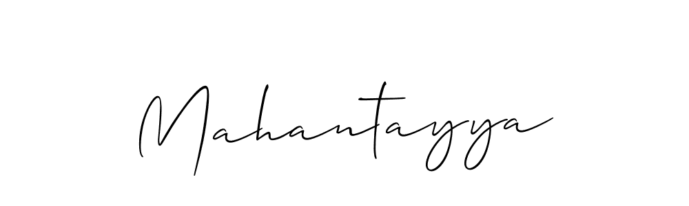 Design your own signature with our free online signature maker. With this signature software, you can create a handwritten (Allison_Script) signature for name Mahantayya. Mahantayya signature style 2 images and pictures png