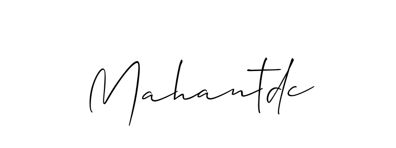 Design your own signature with our free online signature maker. With this signature software, you can create a handwritten (Allison_Script) signature for name Mahantdc. Mahantdc signature style 2 images and pictures png