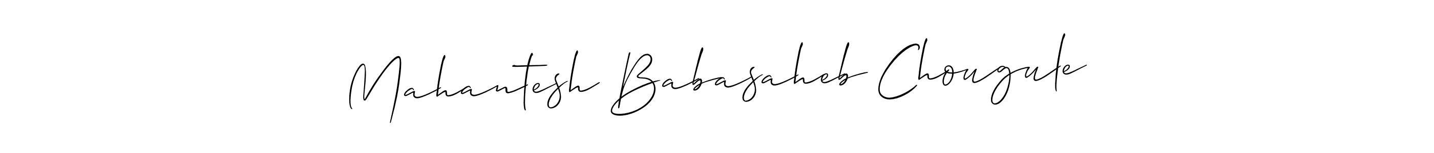 How to make Mahantesh Babasaheb Chougule signature? Allison_Script is a professional autograph style. Create handwritten signature for Mahantesh Babasaheb Chougule name. Mahantesh Babasaheb Chougule signature style 2 images and pictures png