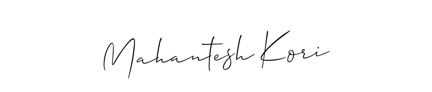 How to Draw Mahantesh Kori signature style? Allison_Script is a latest design signature styles for name Mahantesh Kori. Mahantesh Kori signature style 2 images and pictures png