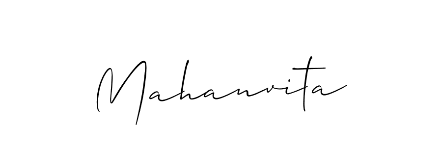 Design your own signature with our free online signature maker. With this signature software, you can create a handwritten (Allison_Script) signature for name Mahanvita. Mahanvita signature style 2 images and pictures png